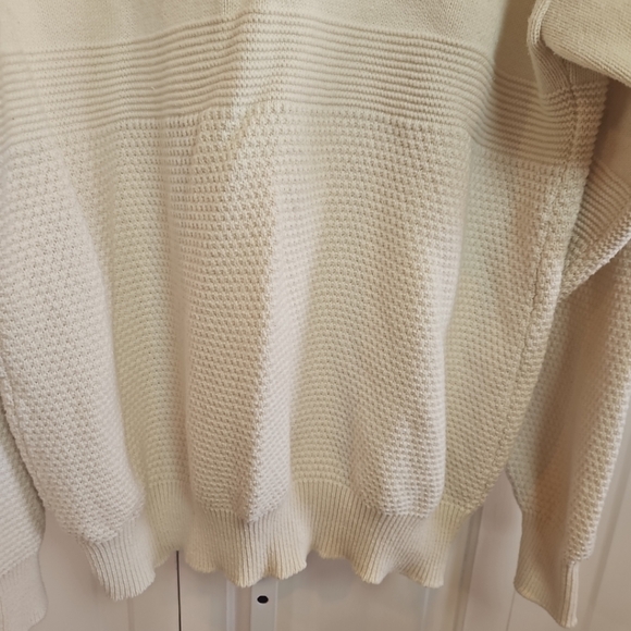 Fieldmaster Cream Embroidered Flies Sweater Large Tall USA Made Mens Vintage - Picture 8 of 9